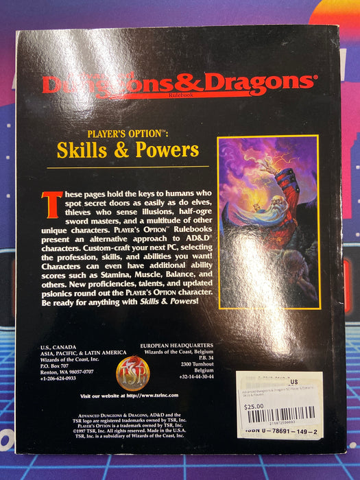 Advanced Dungeons & Dragons SC Player's Options: Skills & Powers