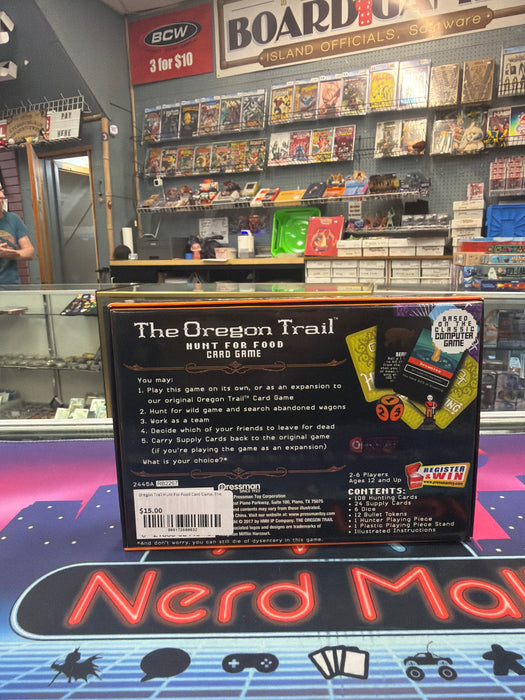 Oregon Trail Hunt For Food Card Game, The