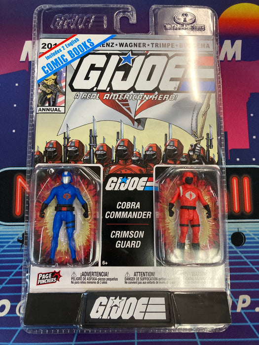 GI Joe Page Punchers Cobra Commander and Crimson Guard 3-Inch Action Figure