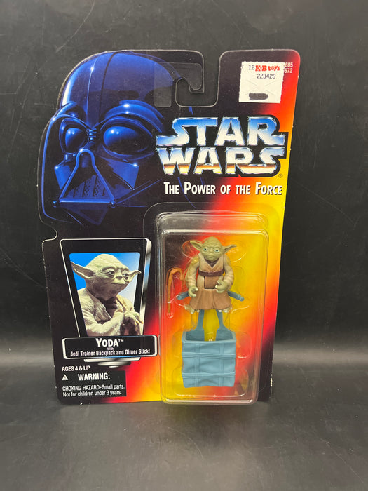 Star Wars POTF Yoda with Jedi Trainer Backpack and Grimer Stick