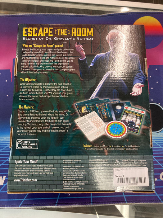Escape The Room Secret of Dr. Gravely's Retreat (Sealed)
