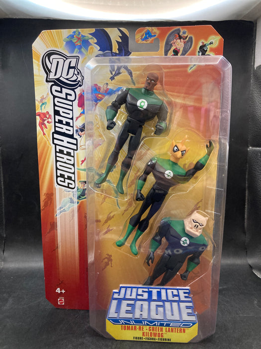 DC Justice League Unlimited: John Stewart, Tomar Re, & Kilowog Action Figures (Mattel)