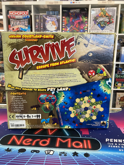Survive Escape from Atlantis w/ 5-6 player, Giant Squid & Dolphins & Dive Dice Exps