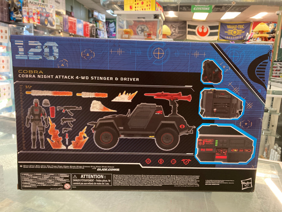 GI Joe Classified Cobra Night Attack 4-WD Stinger & Driver