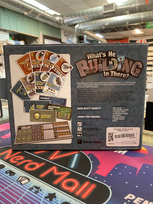 What's He Building in There?