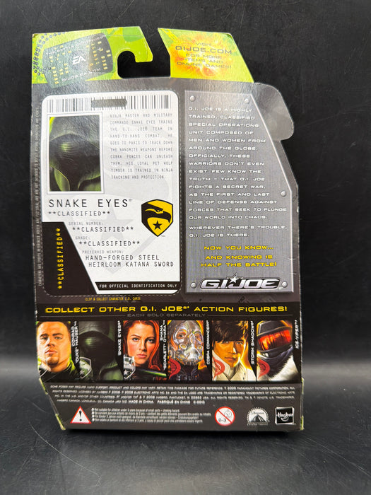 GI Joe The Rise of Cobra Snake Eyes Action Figure