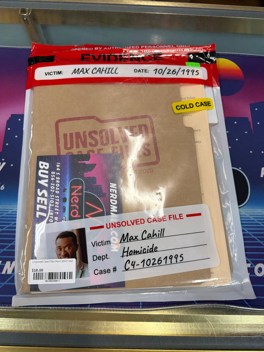 Unsolved Case Files Max Cahill Case