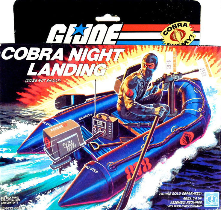 GI Joe 1985 Night Landing Raft Parts