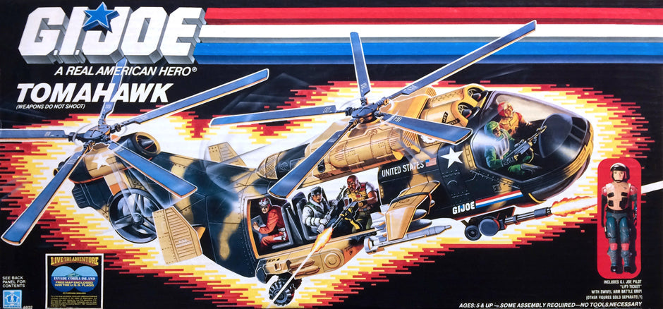 GI Joe 1986 Tomahawk (PARTS ONLY, SEE LISTING)