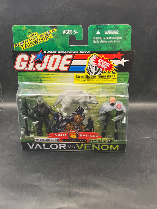GI Joe: Valor vs Venom Snake Eyes & Swamp Rat 2-Pack