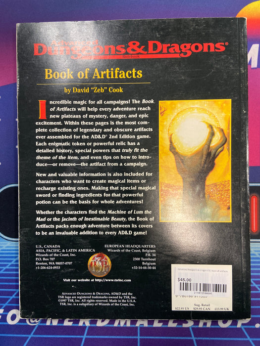 Advanced Dungeons & Dragons SC Book of Artifacts
