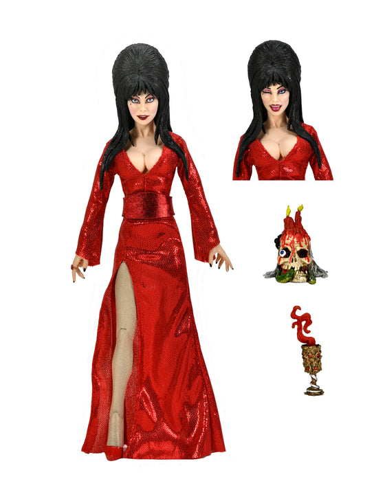 Elvira - 8" Cloth Act Fig - "Red, Fright, and Boo"