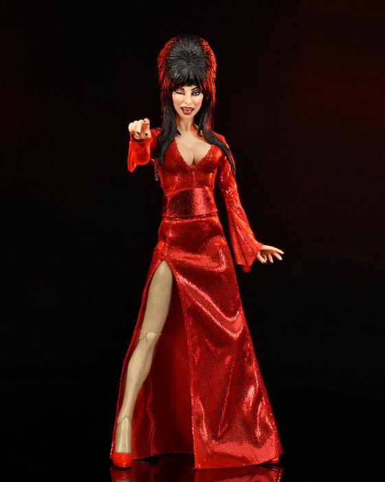 Elvira - 8" Cloth Act Fig - "Red, Fright, and Boo"