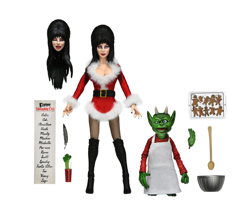 Elvira – 8″ Scale Clothed Figure – Very Scary Xmas Elvira