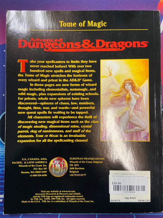 Advanced Dungeons & Dragons SC Tome of Magic