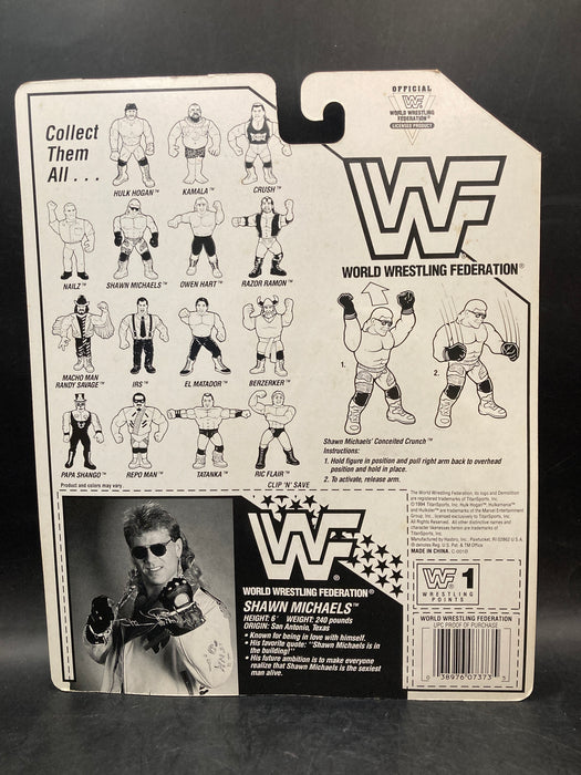 Hasbro WWF Shawn Michaels [Black Trunks] Blue Card