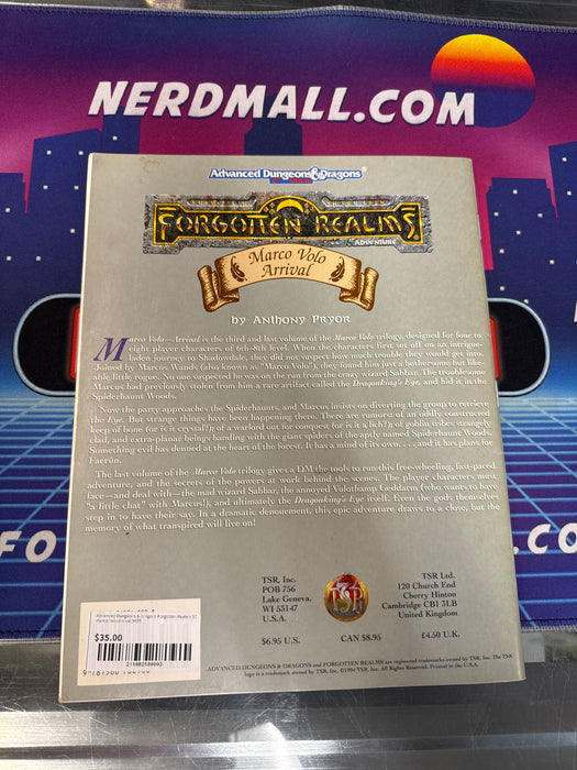Advanced Dungeons & Dragons Forgotten Realms SC Marco Volo Arrival 9455