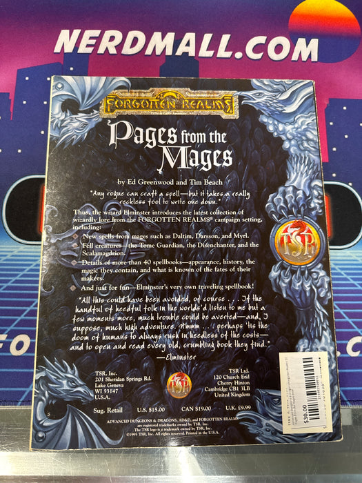 Advanced Dungeons & Dragons Forgotten Realms SC Pages from the Mages 9494