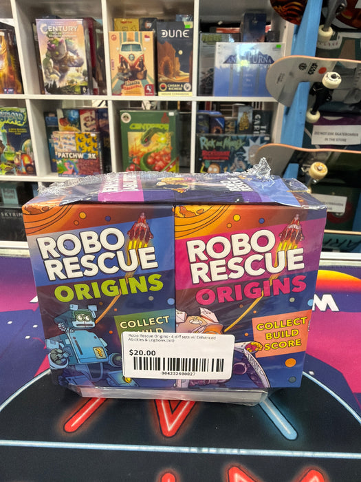 Robo Rescue Origins - 4 diff sets w/ Enhanced Abilities & Logbook (lot)