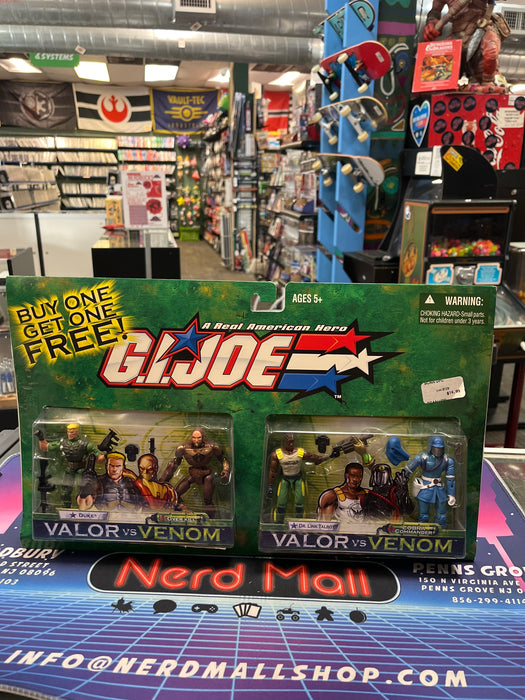 GI Joe: Valor vs. Venom Duke & Overkill + Dr. Link Talbot & Cobra Commander BOGO Bonus Pack