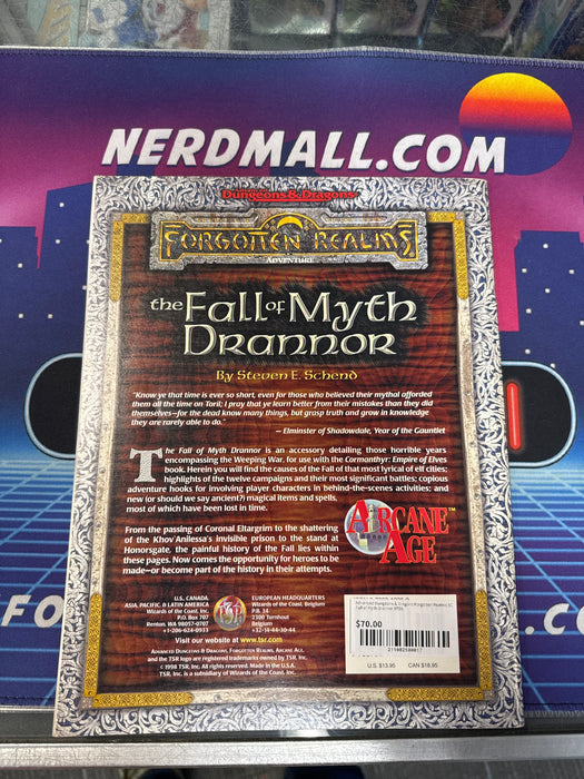 Advanced Dungeons & Dragons Forgotten Realms SC Fall of Myth Drannor 9558