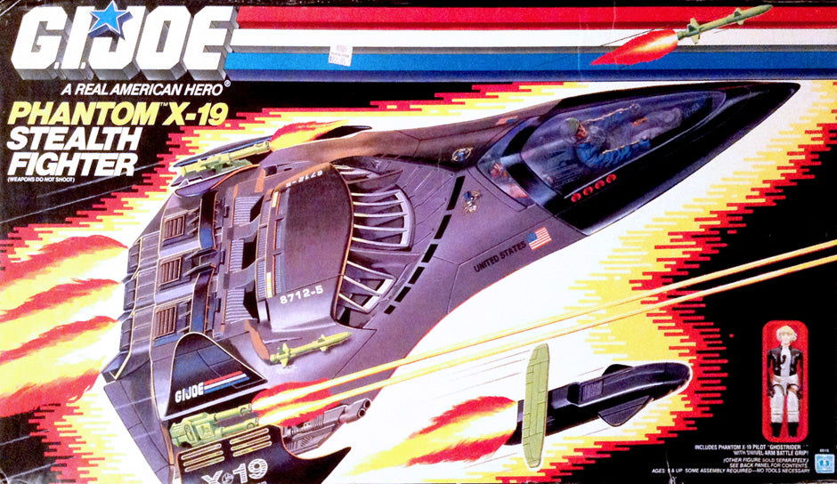 GI Joe 1988 Phantom X-19 Stealth Fighter (PARTS ONLY, SEE LISTING)