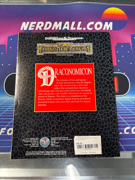Advanced Dungeons & Dragons Forgotten Realms SC Draconomicon TSR09297