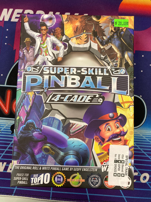 Super Skill Pinball 4 Cade (New Inside)