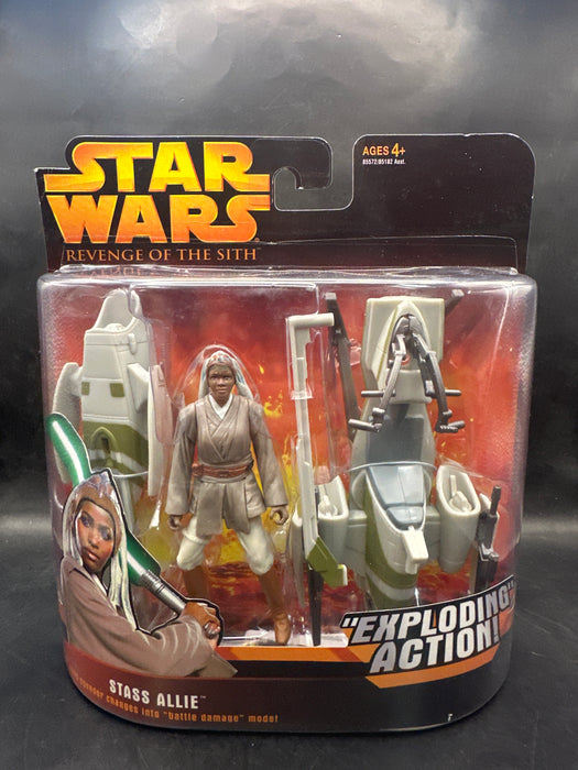 Star Wars Revenge Of The Sith Deluxe Set Stass Allie With Barc Speeder