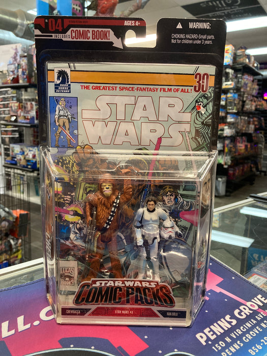 Star Wars Comic Packs 2006 Han Solo & Chewbacca Action Figure 2-Pack