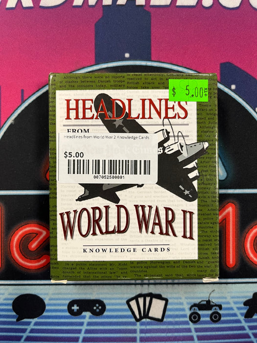 Headlines from World War 2 Knowledge Cards