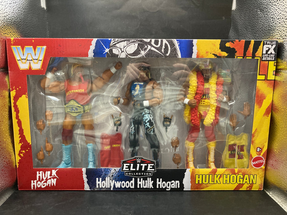 WWE Elite Collection Hulkamania 40th Anniversary Action Figure Set - 3pk