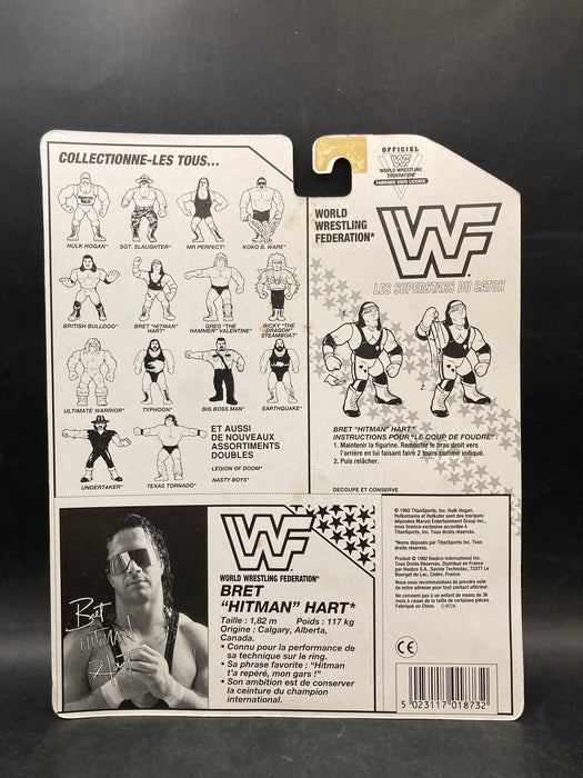 Hasbro WWF Bret Hart  BWR Card [Non English]