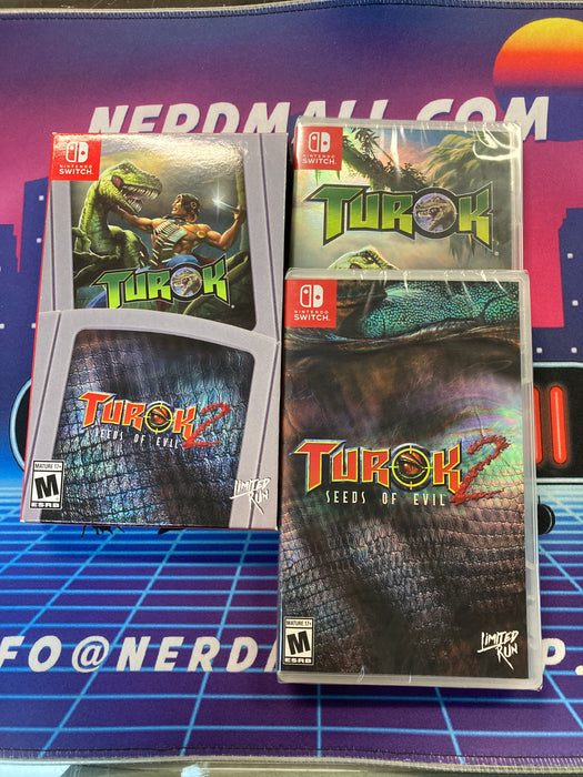 Turok + Turok 2 Seeds of Evil (New Sealed)