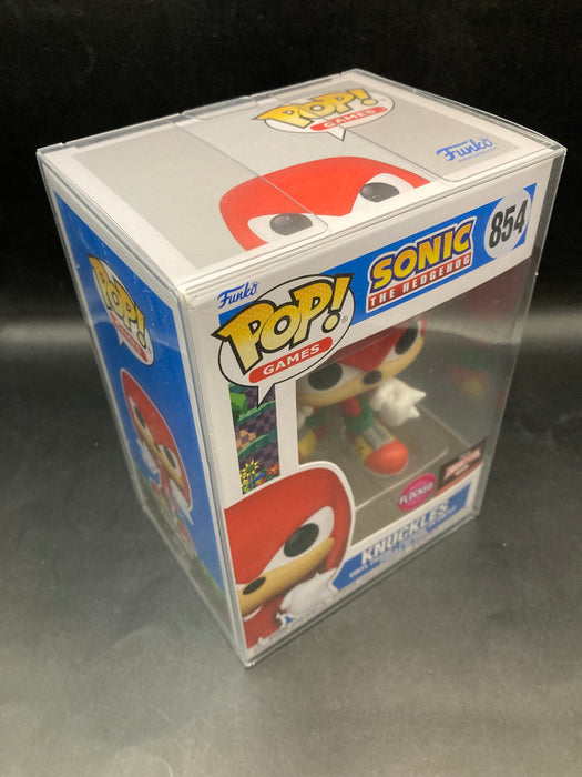 POP Games: Sonic the Hedgehog - Knuckles (Flocked) [2022 Target Con Exc.l]