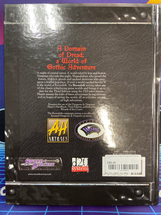 Sword & Sorcery Dungeons & Dragons HC Ravenloft Core