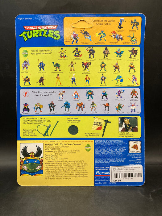 1990 Playmates Teenage Mutant Ninja Turtles Leo the Sewer Samurai