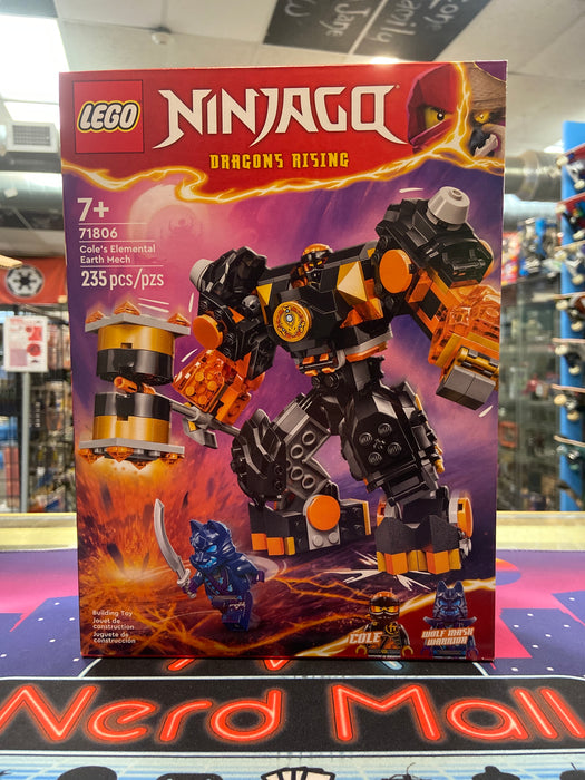 LEGO NINJAGO Cole’s Elemental Earth Mech Ninja Toy 71806