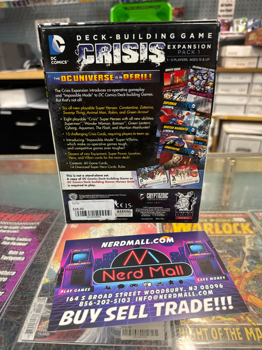 DC Deckbuilding Game - CRISIS Expansion Pack 1 (Sleeved)