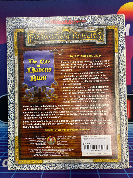AD&D Forgotten Realms The City of Raven's Bluff ©1998 SC