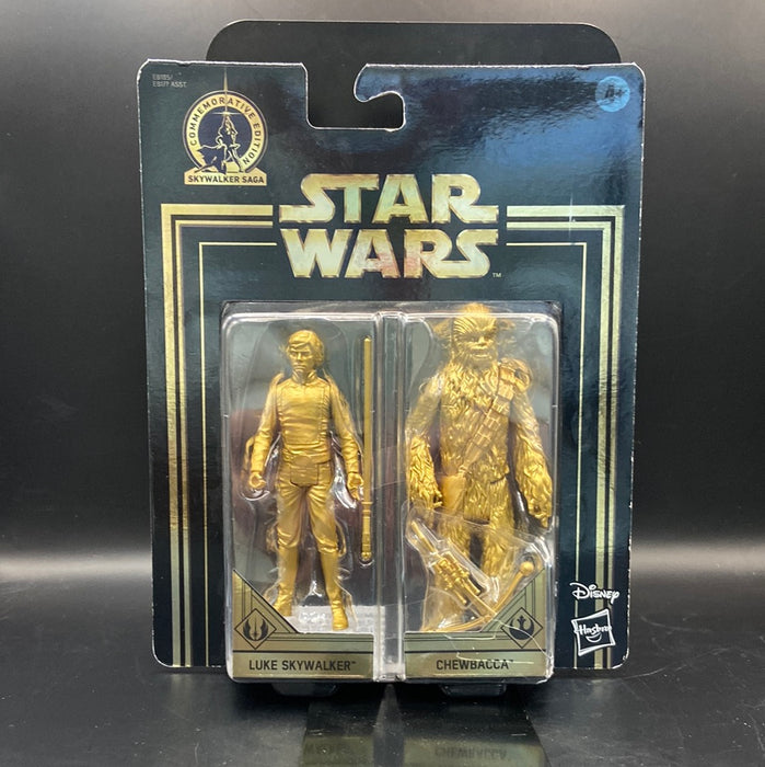 Star Wars Return of the Jedi Skywalker Saga Luke Skywalker & Chewbacca Action Figure 2-Pack (Gold)