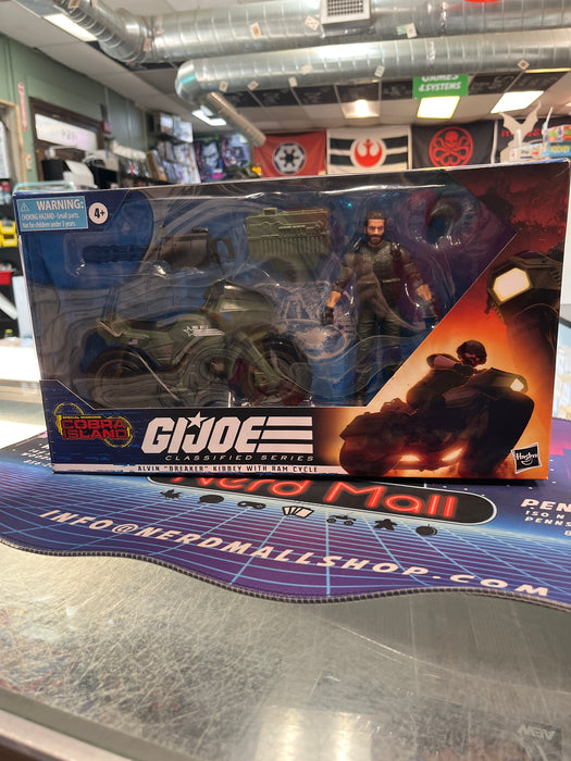 G.I. Joe  Classified Series Alvin "Breaker" Kibbey with Ram Cycle
