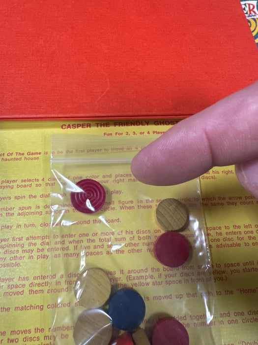 Casper the Friendly Ghost Game ©1959 (1 red disc sub)