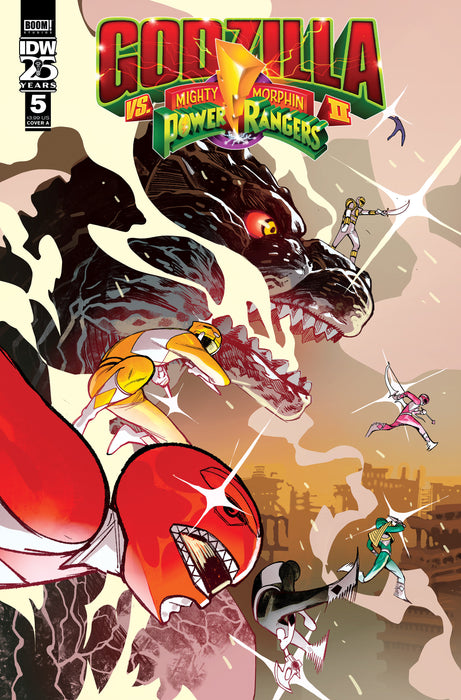 Godzilla Vs. The Mighty Morphin Power Rangers Ii #5 Cover A (Rivas)