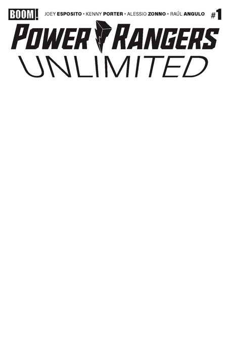 Power Rangers Unlimited #1 D Blank Sketch Variant