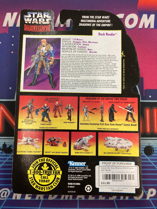 Kenner Star Wars Shadow of the Empire - Dash Rendar
