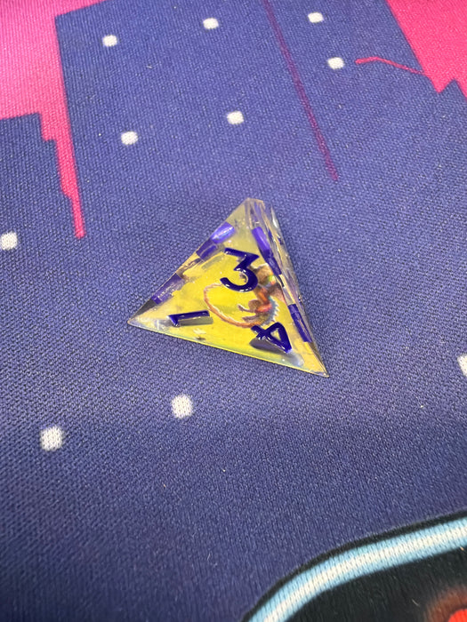Dragon Art Resin Sharp Edged Yellow with Purple