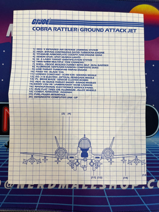 GI Joe ARAH Cobra Rattler: Ground Attack Jet