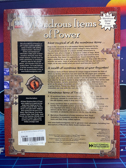 d20 HC Wondrous Items of Power
