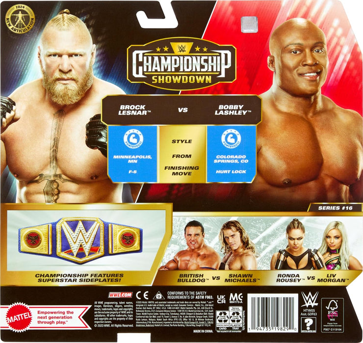 Brock Lesnar vs. Bobby Lashley - WWE Championship Showdown Series 16